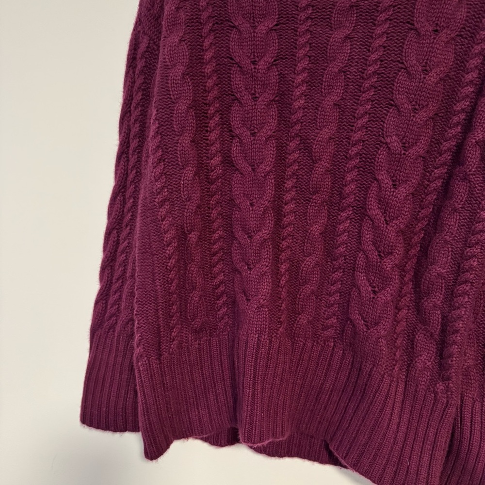 Banana Republic Fuchsia Turtleneck Merino Wool/Cashmere Sweater - Picture 11 of 11